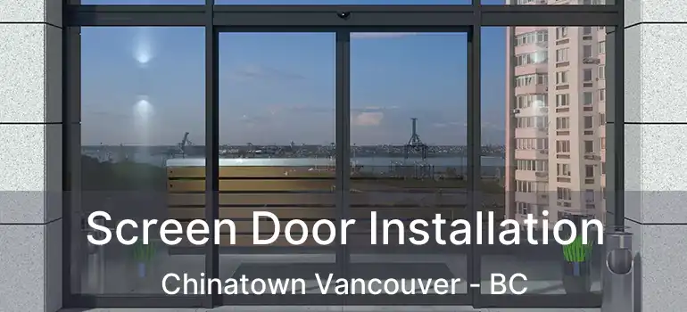  Screen Door Installation Chinatown Vancouver - BC