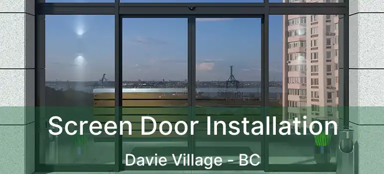 Screen Door Installation Davie Village - BC