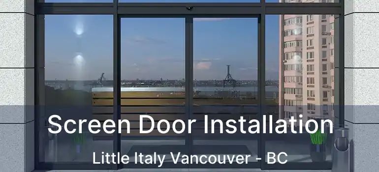  Screen Door Installation Little Italy Vancouver - BC