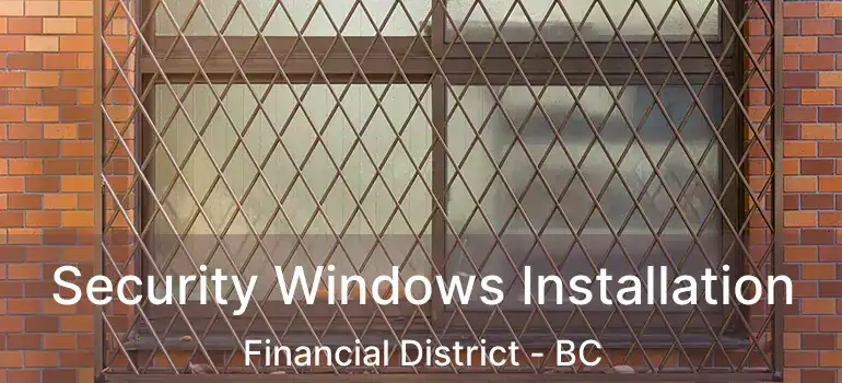  Security Windows Installation Financial District - BC