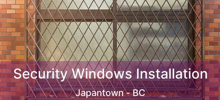  Security Windows Installation Japantown - BC