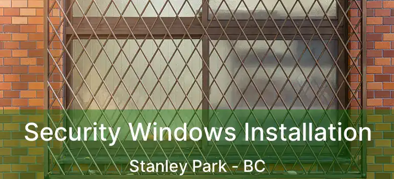  Security Windows Installation Stanley Park - BC