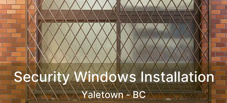  Security Windows Installation Yaletown - BC