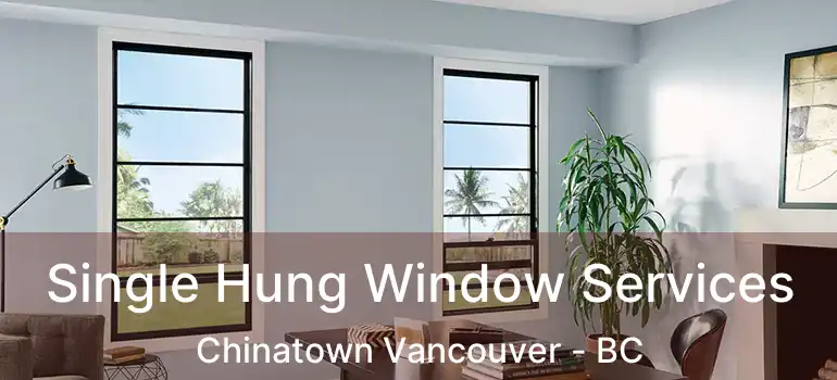  Single Hung Window Services Chinatown Vancouver - BC