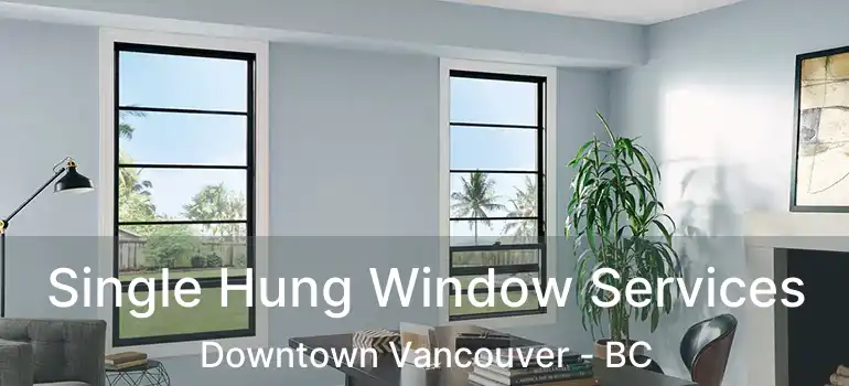  Single Hung Window Services Downtown Vancouver - BC
