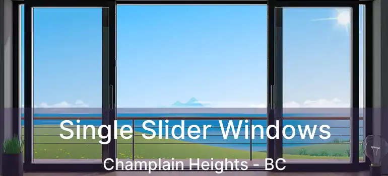  Single Slider Windows Champlain Heights - BC