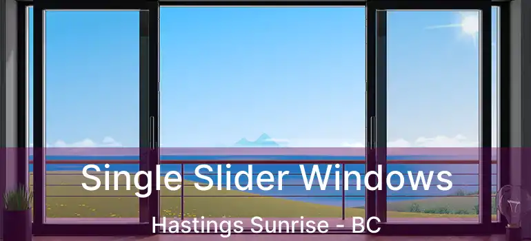  Single Slider Windows Hastings Sunrise - BC