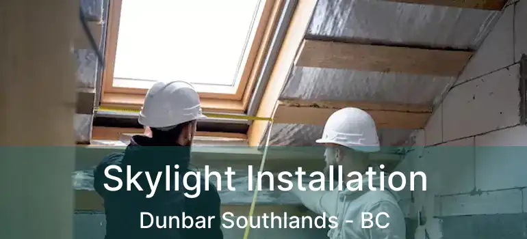  Skylight Installation Dunbar Southlands - BC