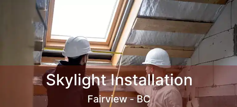  Skylight Installation Fairview - BC