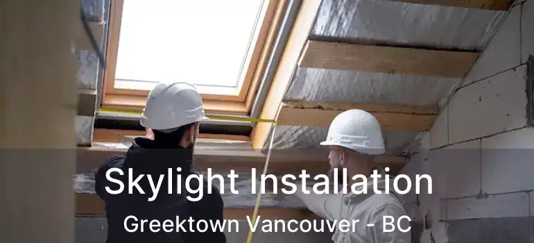  Skylight Installation Greektown Vancouver - BC