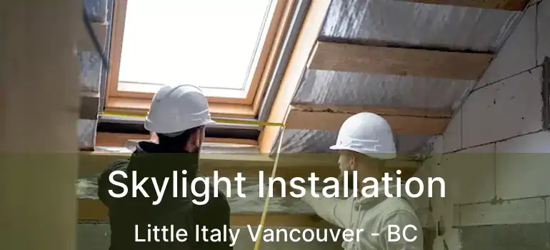  Skylight Installation Little Italy Vancouver - BC