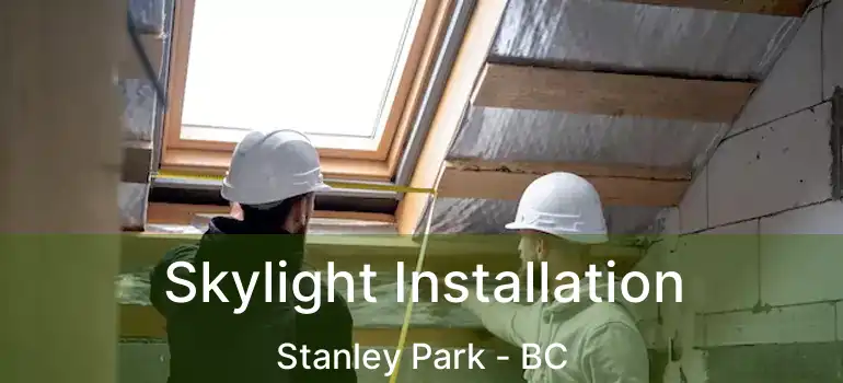  Skylight Installation Stanley Park - BC