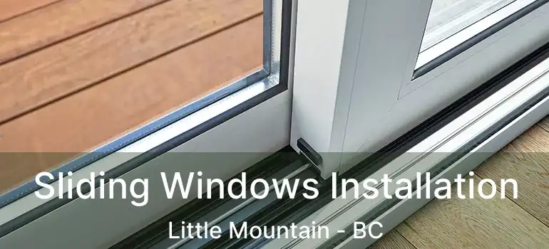  Sliding Windows Installation Little Mountain - BC