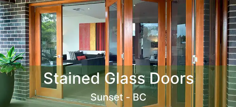  Stained Glass Doors Sunset - BC