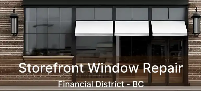  Storefront Window Repair Financial District - BC