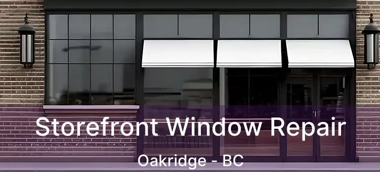  Storefront Window Repair Oakridge - BC