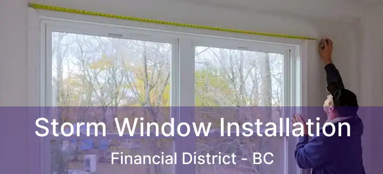  Storm Window Installation Financial District - BC