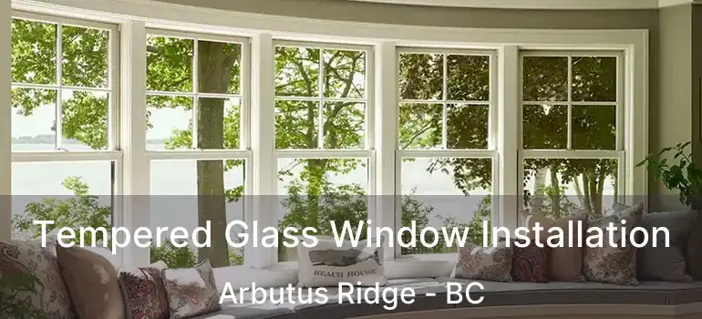  Tempered Glass Window Installation Arbutus Ridge - BC