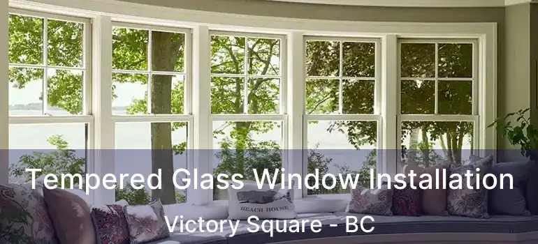  Tempered Glass Window Installation Victory Square - BC