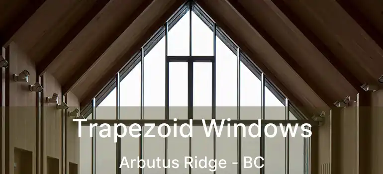  Trapezoid Windows Arbutus Ridge - BC