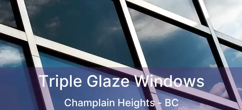  Triple Glaze Windows Champlain Heights - BC