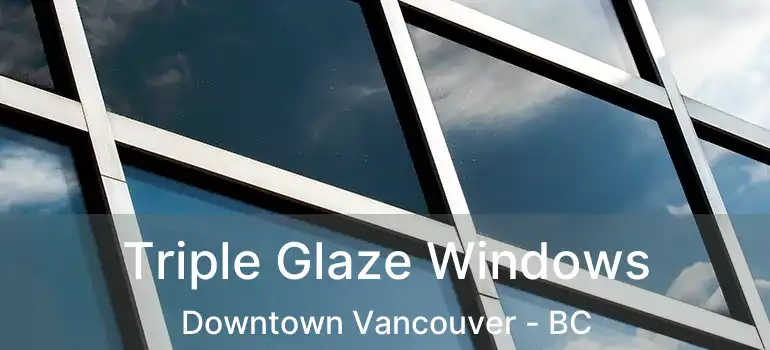  Triple Glaze Windows Downtown Vancouver - BC