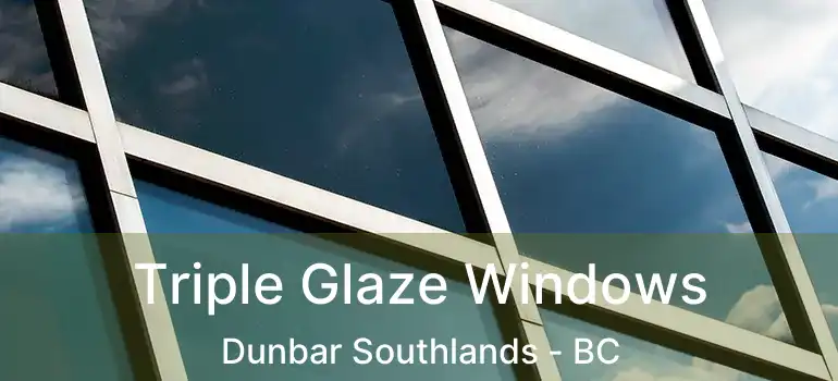  Triple Glaze Windows Dunbar Southlands - BC