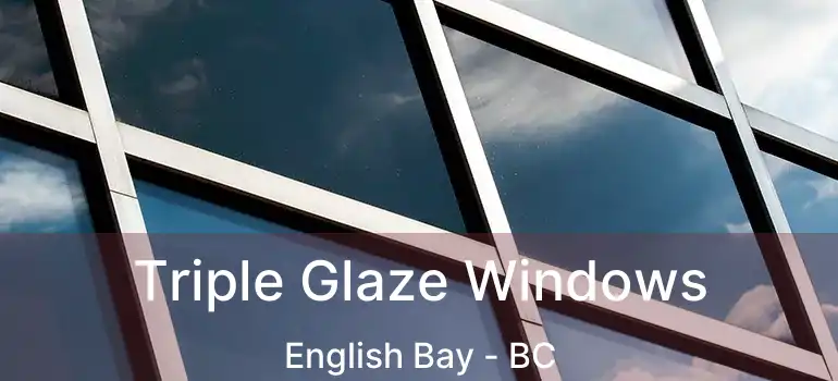  Triple Glaze Windows English Bay - BC