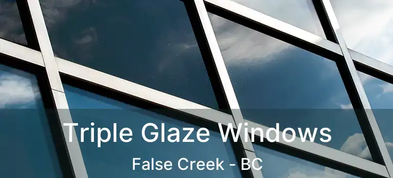 Triple Glaze Windows False Creek - BC