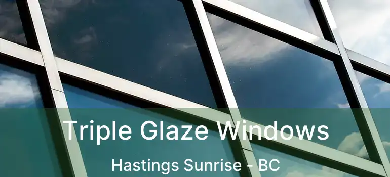  Triple Glaze Windows Hastings Sunrise - BC