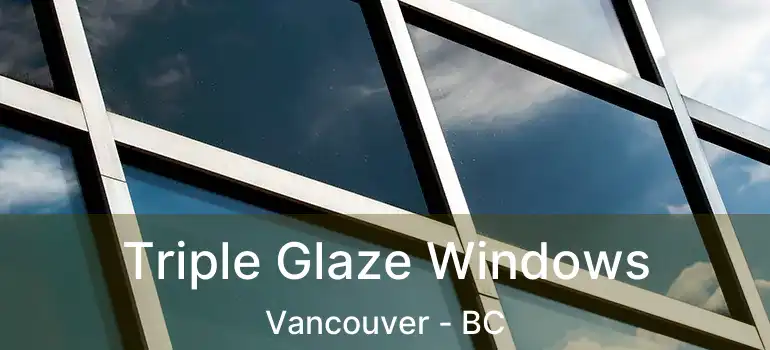  Triple Glaze Windows Vancouver - BC