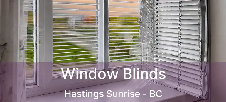 Window Blinds Hastings Sunrise - BC