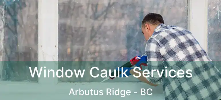  Window Caulk Services Arbutus Ridge - BC