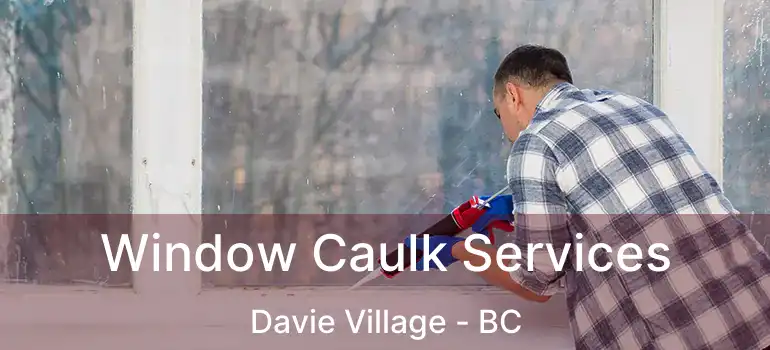  Window Caulk Services Davie Village - BC