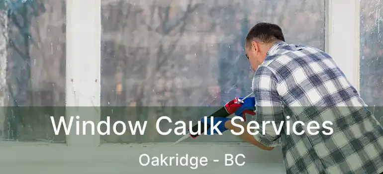  Window Caulk Services Oakridge - BC