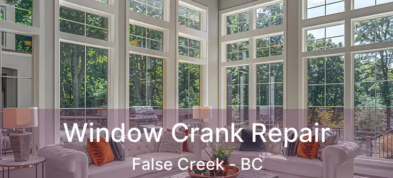  Window Crank Repair False Creek - BC