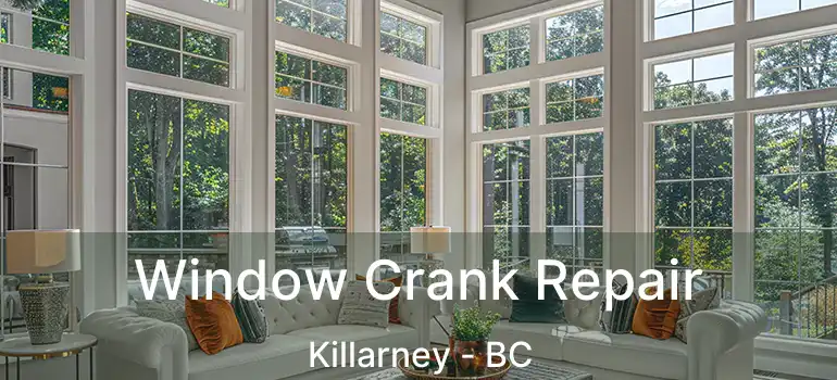  Window Crank Repair Killarney - BC
