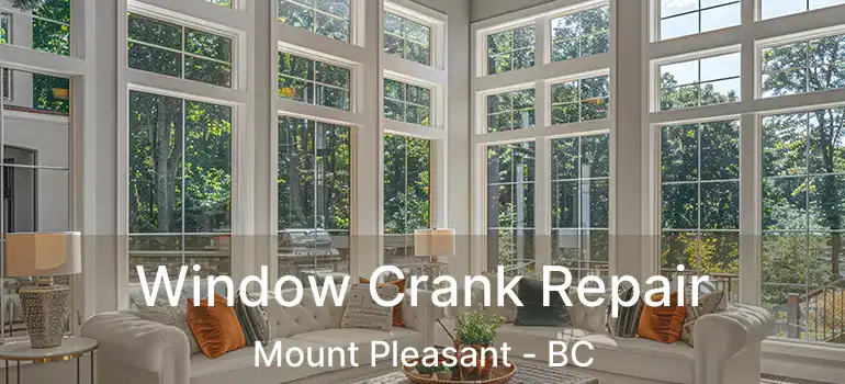  Window Crank Repair Mount Pleasant - BC
