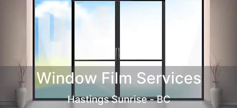 Window Film Services Hastings Sunrise - BC