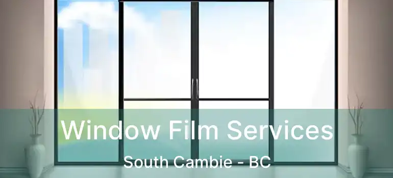  Window Film Services South Cambie - BC