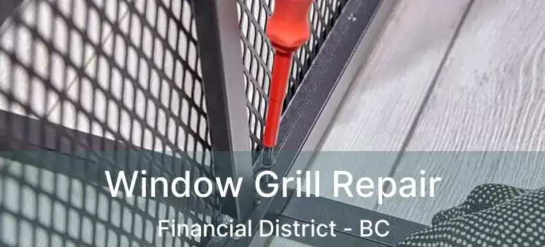  Window Grill Repair Financial District - BC