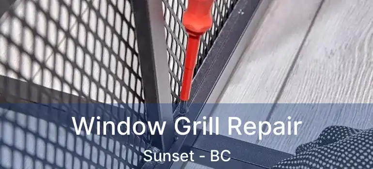  Window Grill Repair Sunset - BC