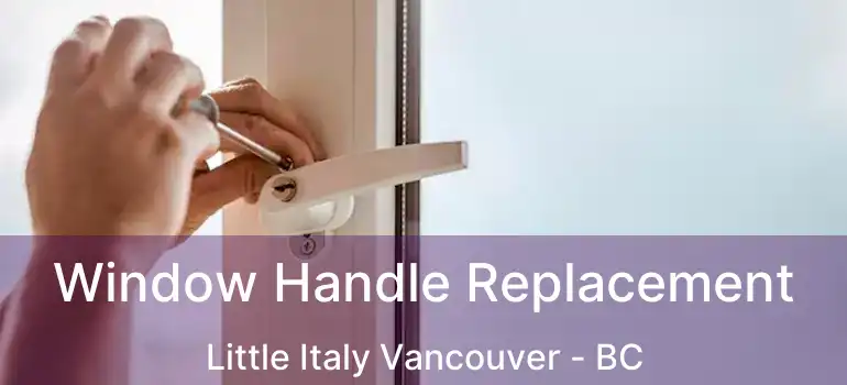  Window Handle Replacement Little Italy Vancouver - BC