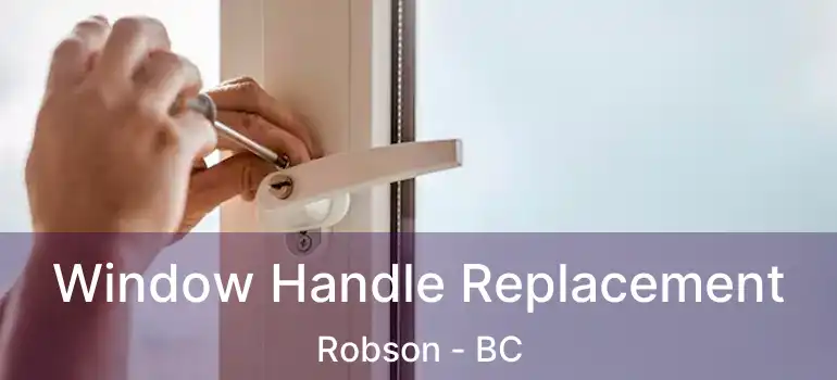  Window Handle Replacement Robson - BC