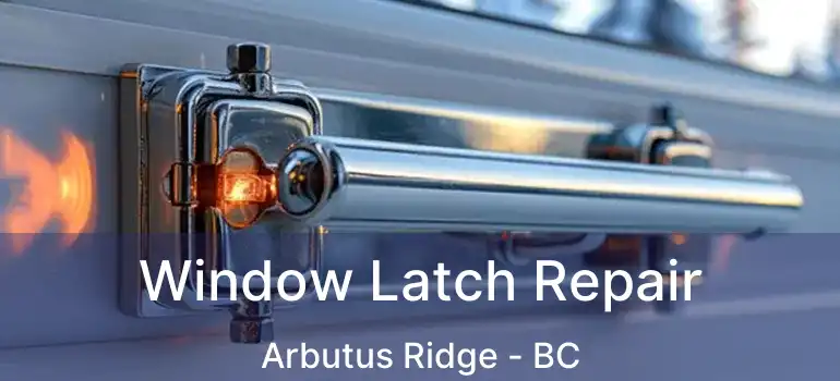  Window Latch Repair Arbutus Ridge - BC