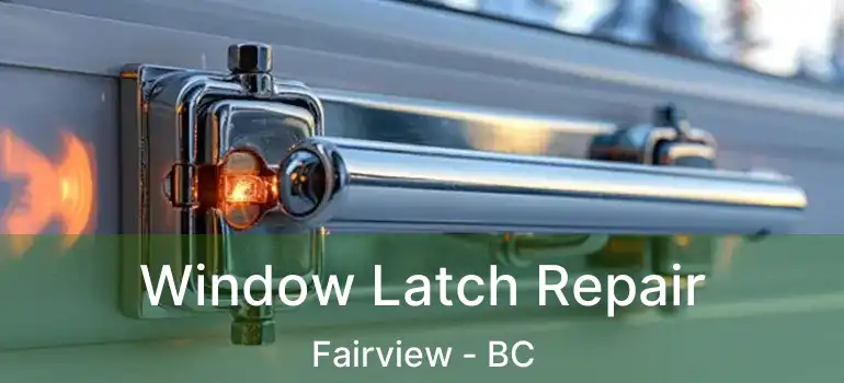  Window Latch Repair Fairview - BC