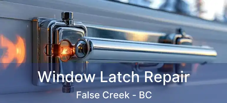  Window Latch Repair False Creek - BC