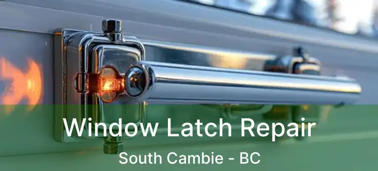  Window Latch Repair South Cambie - BC