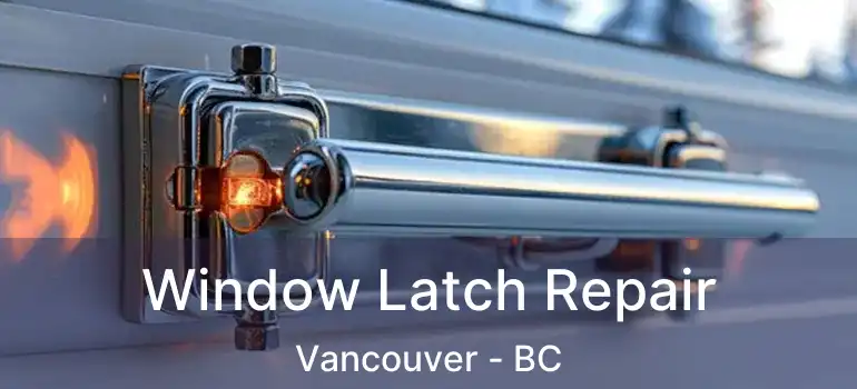 Window Latch Repair Vancouver - BC