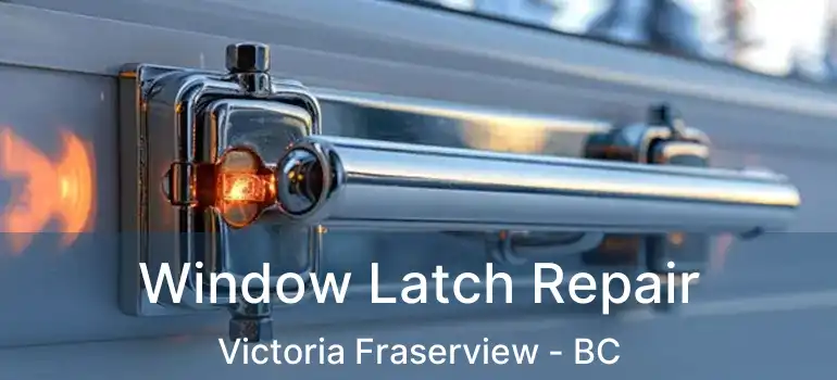  Window Latch Repair Victoria Fraserview - BC